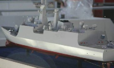 珠海航展：航天馆里的护卫舰模型亮相